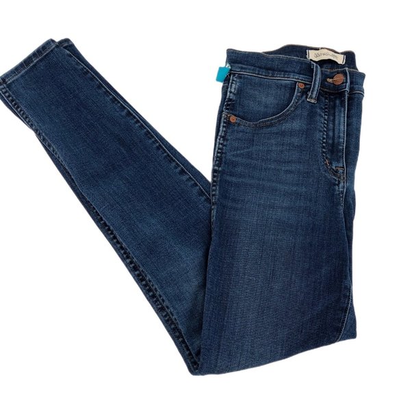 Madewell Blue High-Rise Skinny Jeans | Stylish and Versatile - Picture 2 of 6